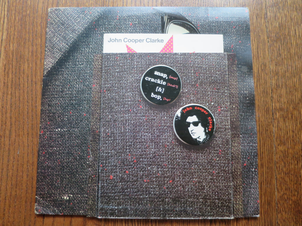 John Cooper Clarke - Snap, Crackle & Bop - LP UK Vinyl Album Record Cover