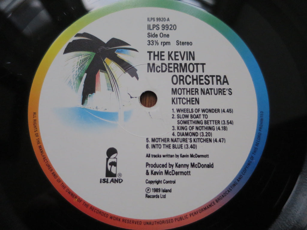 Kevin McDermott Orchestra - Mother Nature's Kitchen - LP UK Vinyl Album Record Label Closeup
