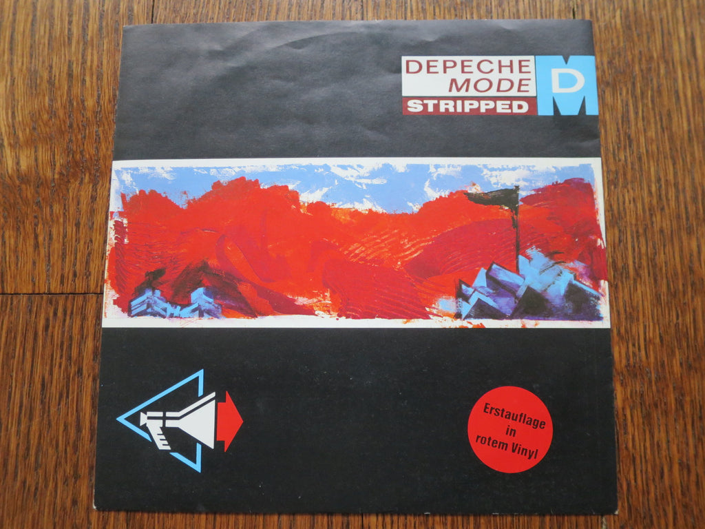 Depeche Mode - Stripped red vinyl 7" - LP UK Vinyl Album Record Cover