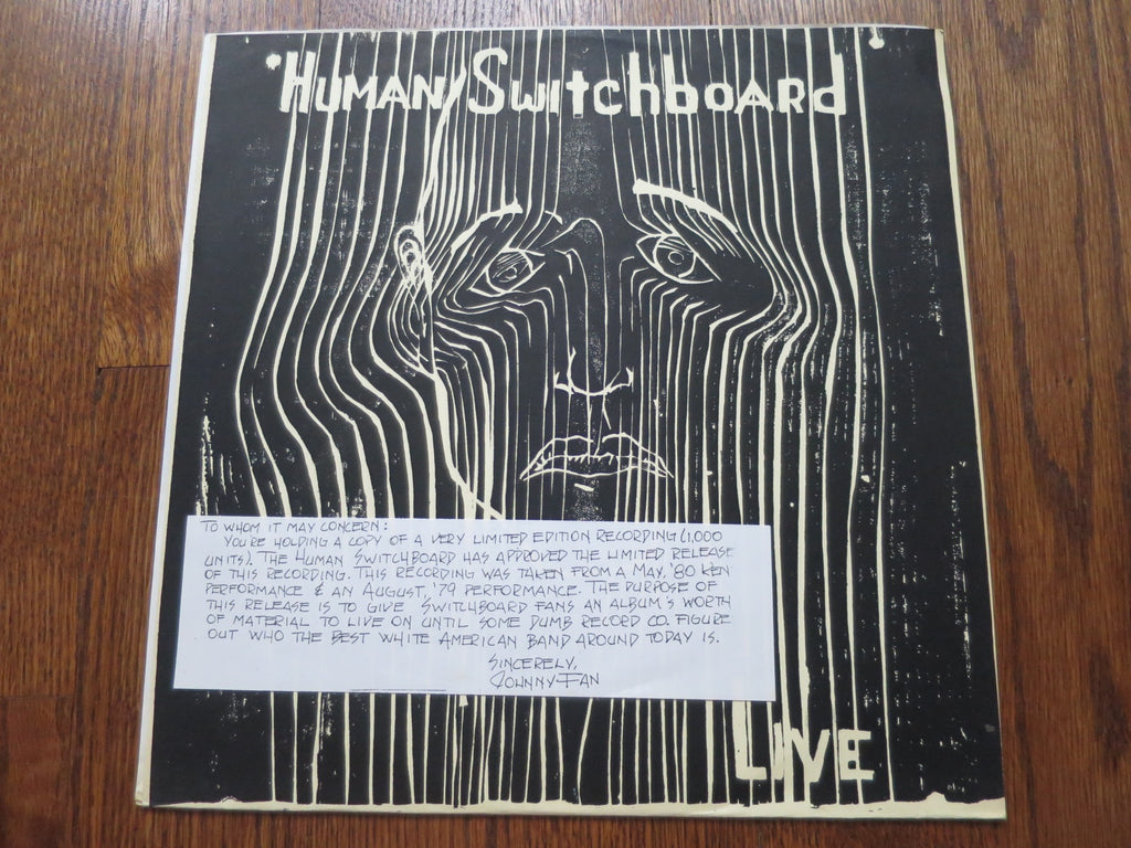 Human Switchboard - Live - LP UK Vinyl Album Record Cover