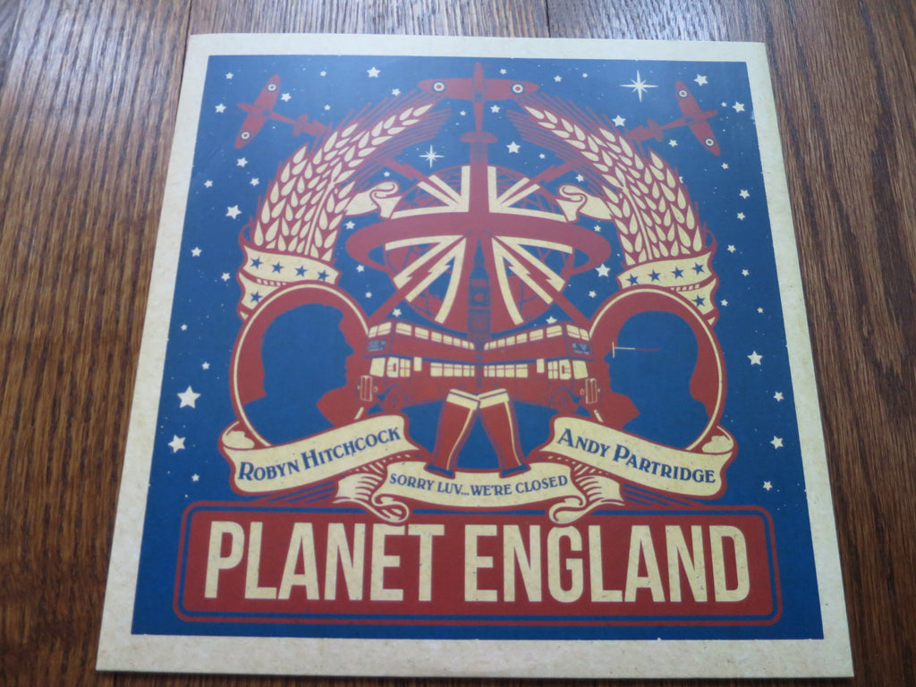 Robyn Hitchcock & Andy Partridge - Planet England 10" - LP UK Vinyl Album Record Cover