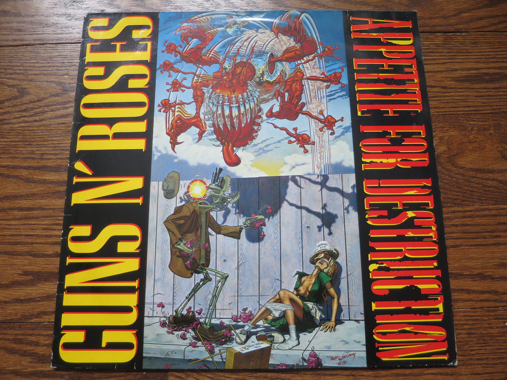 Guns N' Roses - Appetite For Destruction - LP UK Vinyl Album Record Cover
