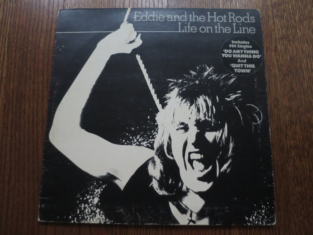 Eddie And The Hot Rods - Life On The Line - LP UK Vinyl Album Record Cover