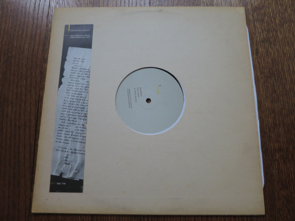 Durutti Column - Say What You Mean Mean What You Say 12" - LP UK Vinyl Album Record Cover