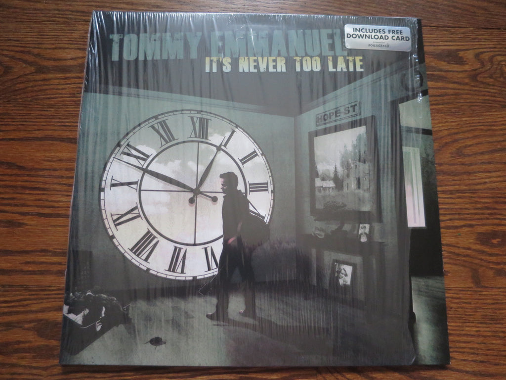 Tommy Emmanuel - It's Never Too Late - LP UK Vinyl Album Record Cover