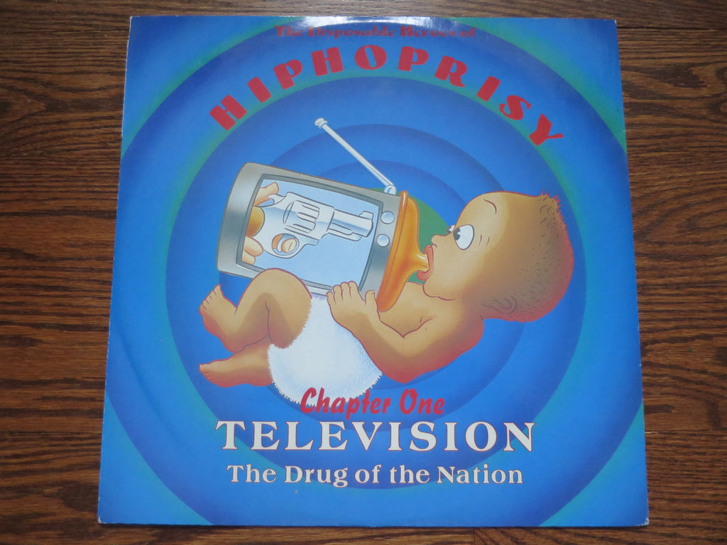 Disposable Heroes Of Hiphoprisy - Television - The Drug Of The Nation 12" - LP UK Vinyl Album Record Cover