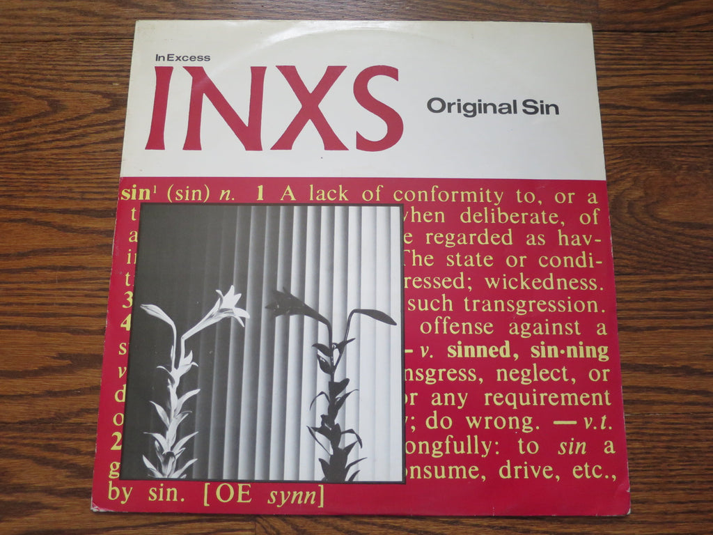 INXS - Original Sin - LP UK Vinyl Album Record Cover