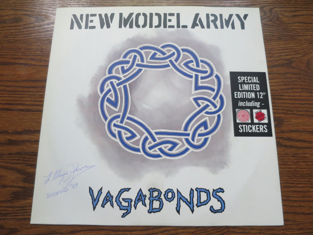 New Model Army - Vagabonds 12" (signed) - LP UK Vinyl Album Record Cover