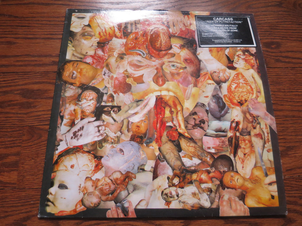 Carcass - Reek Of Putrefacation - LP UK Vinyl Album Record Cover