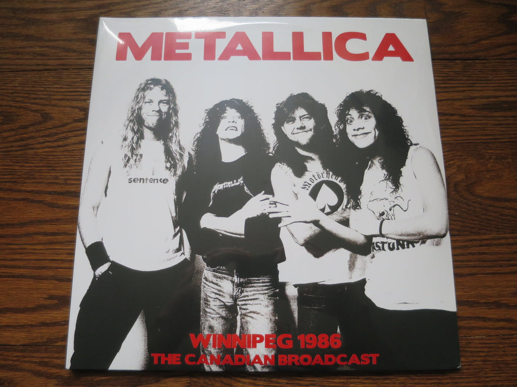 Metallica - Winnipeg 1986 - The Canadian Broadcast - LP UK Vinyl Album Record Cover