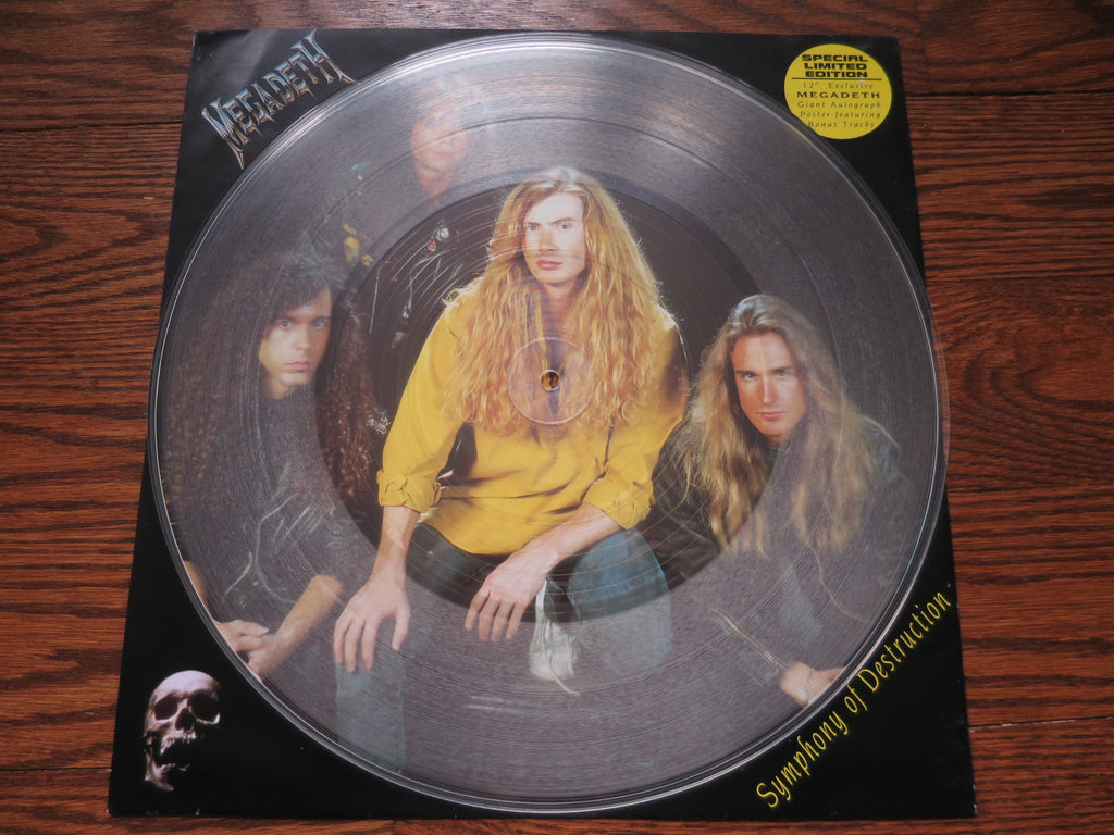 Megadeth - Symphony Of Destruction clear 12" poster - LP UK Vinyl Album Record Cover
