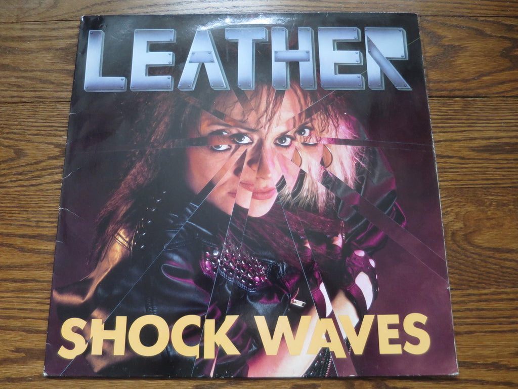 Leather - Shock Waves - LP UK Vinyl Album Record Cover