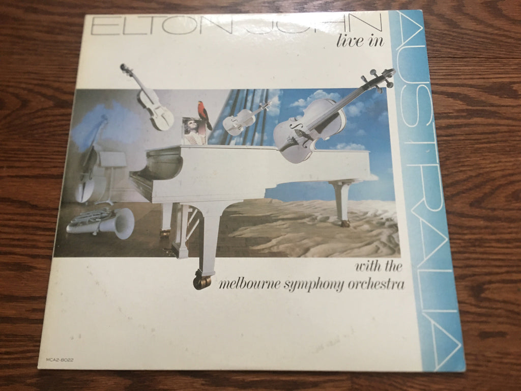 Elton John - Live In Australia - LP UK Vinyl Album Record Cover