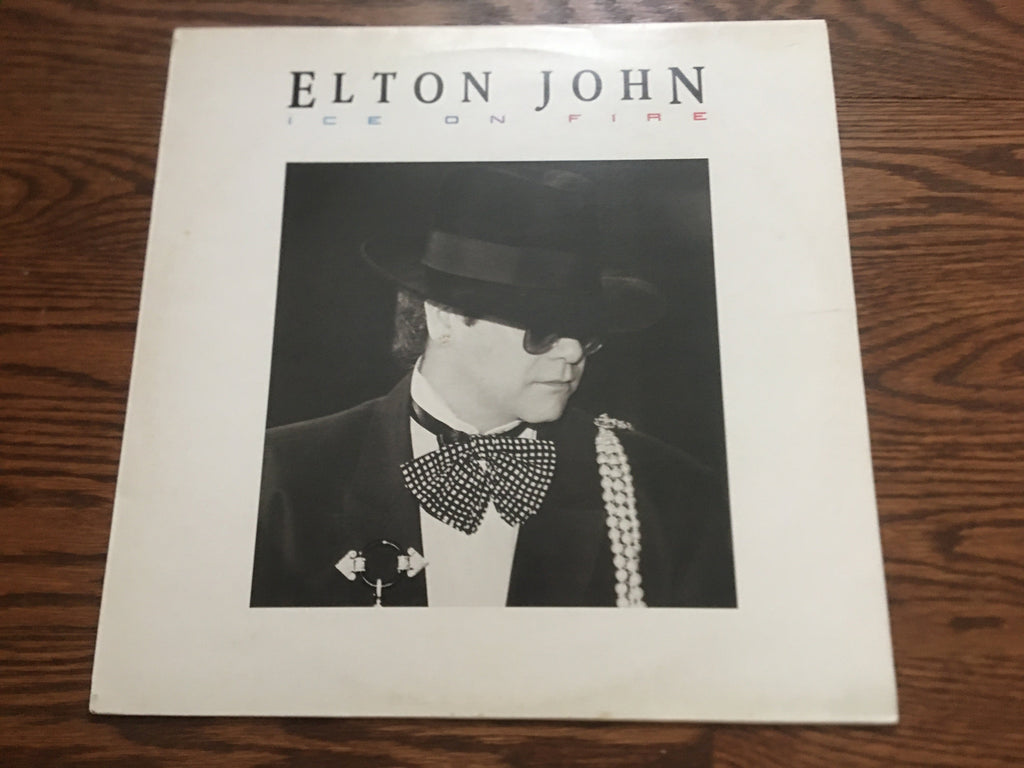 Elton John - Ice On Fire - LP UK Vinyl Album Record Cover