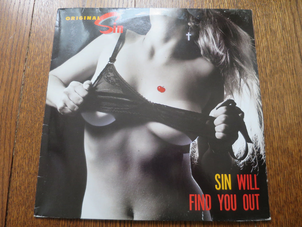 Original Sin - Sin Will Find You Out - LP UK Vinyl Album Record Cover