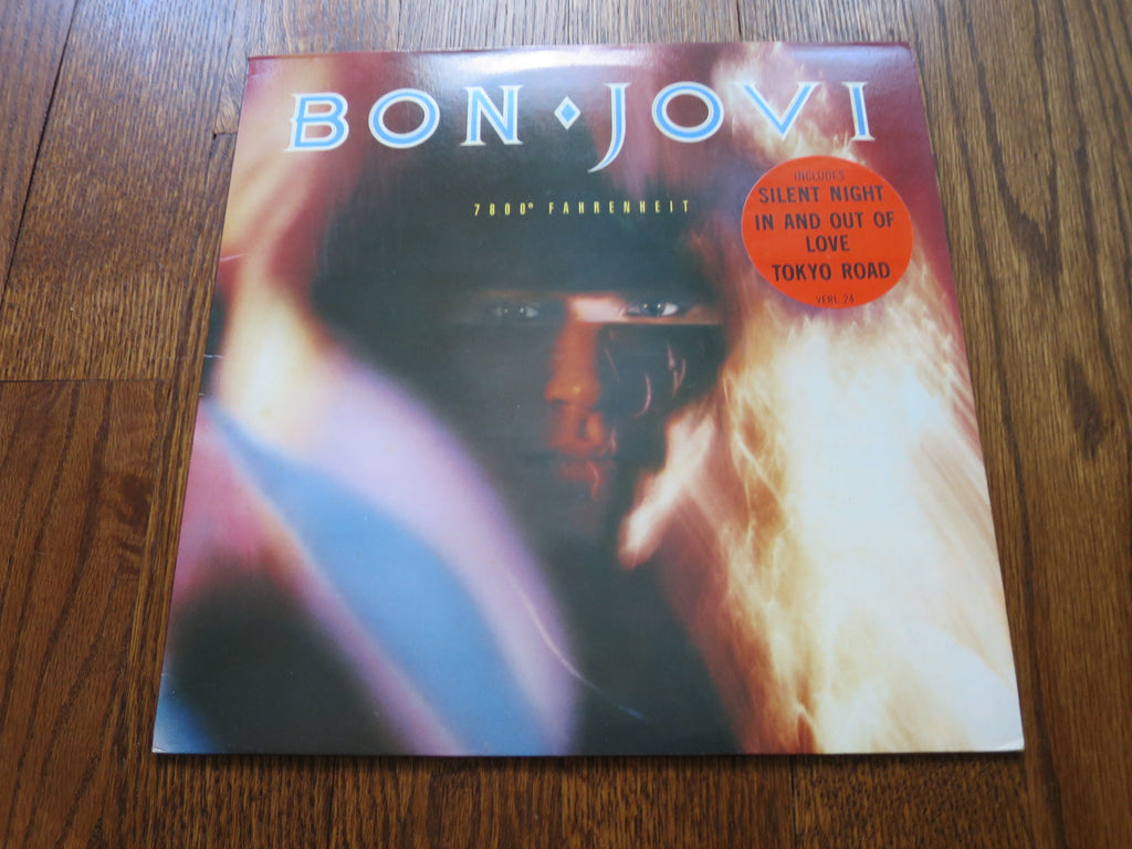 Bon Jovi - 7800 Fahrenheit - LP UK Vinyl Album Record Cover