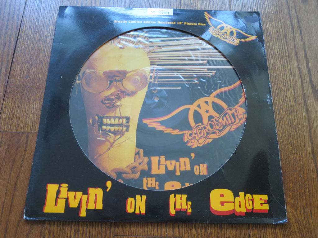 Aerosmith - Livin' On The Edge 12" picture disc - LP UK Vinyl Album Record Cover