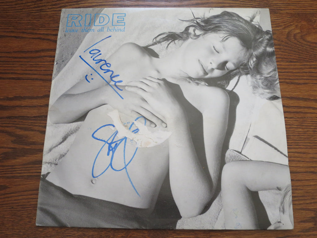Ride - Leave Them All Behind 12" (signed) - LP UK Vinyl Album Record Cover
