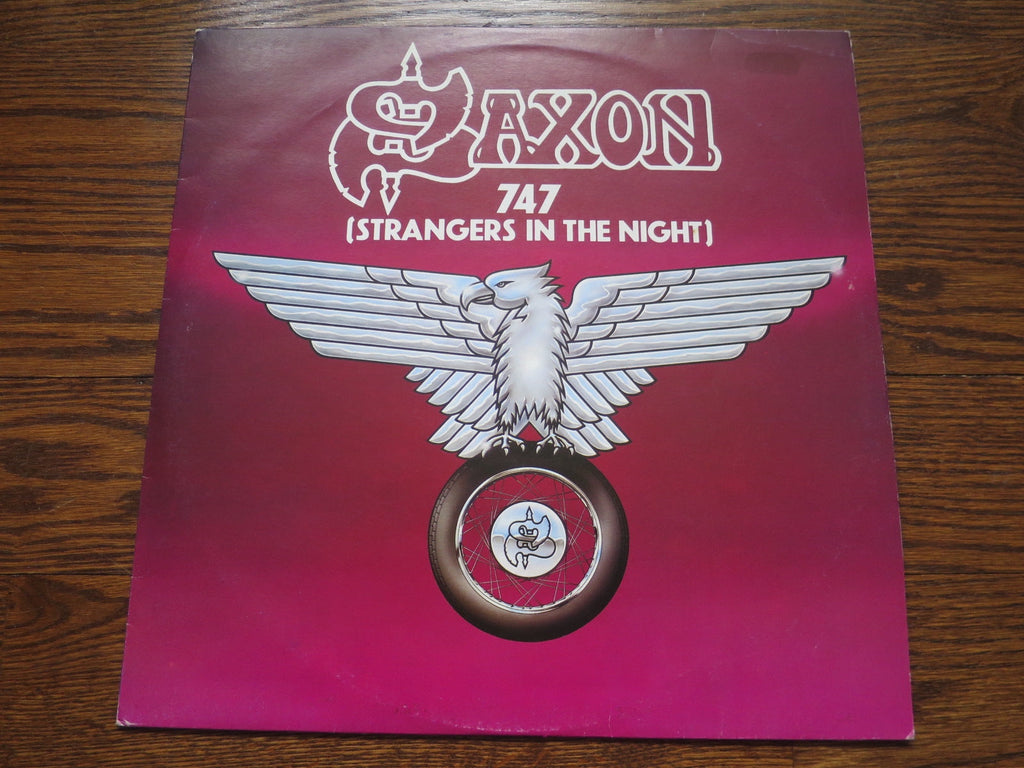 Saxon - 747 (Strangers In The Night) 12" - LP UK Vinyl Album Record Cover
