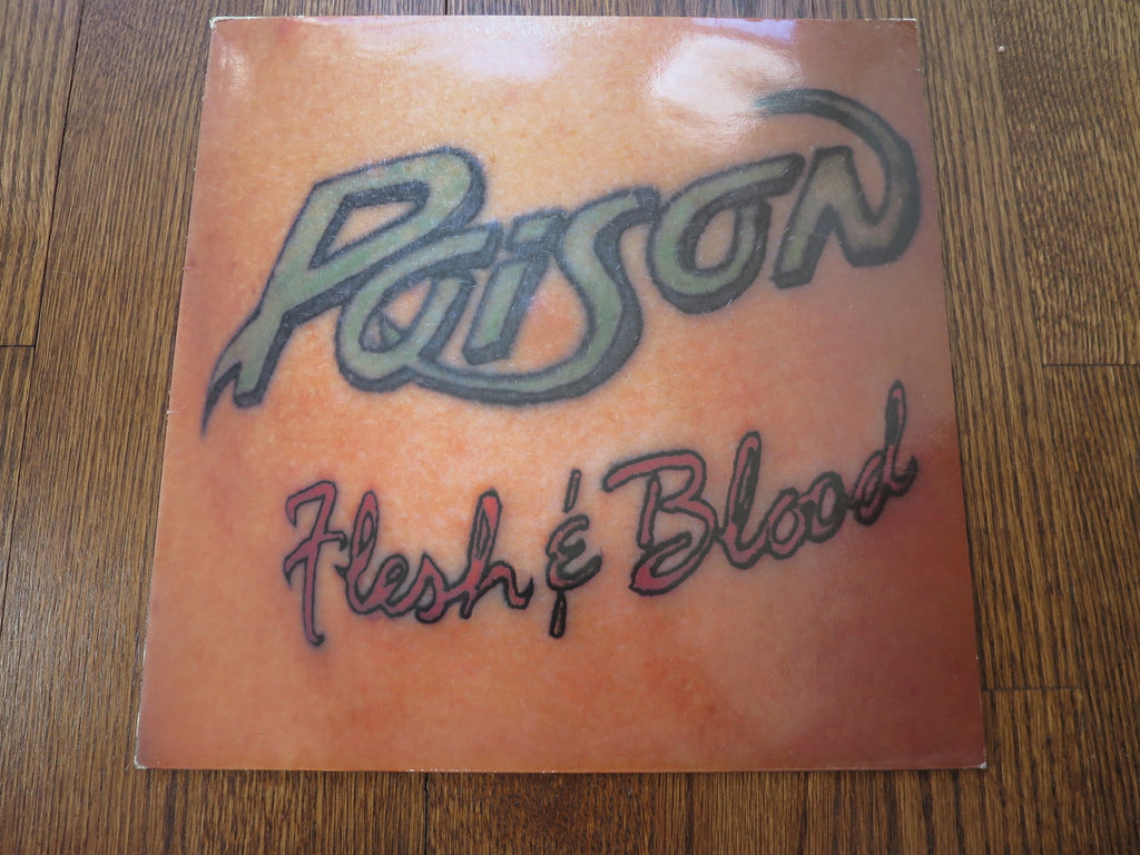 Poison - Flesh and Blood - LP UK Vinyl Album Record Cover