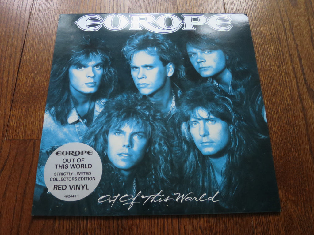 Europe - Out Of This World (red vinyl) - LP UK Vinyl Album Record Cover