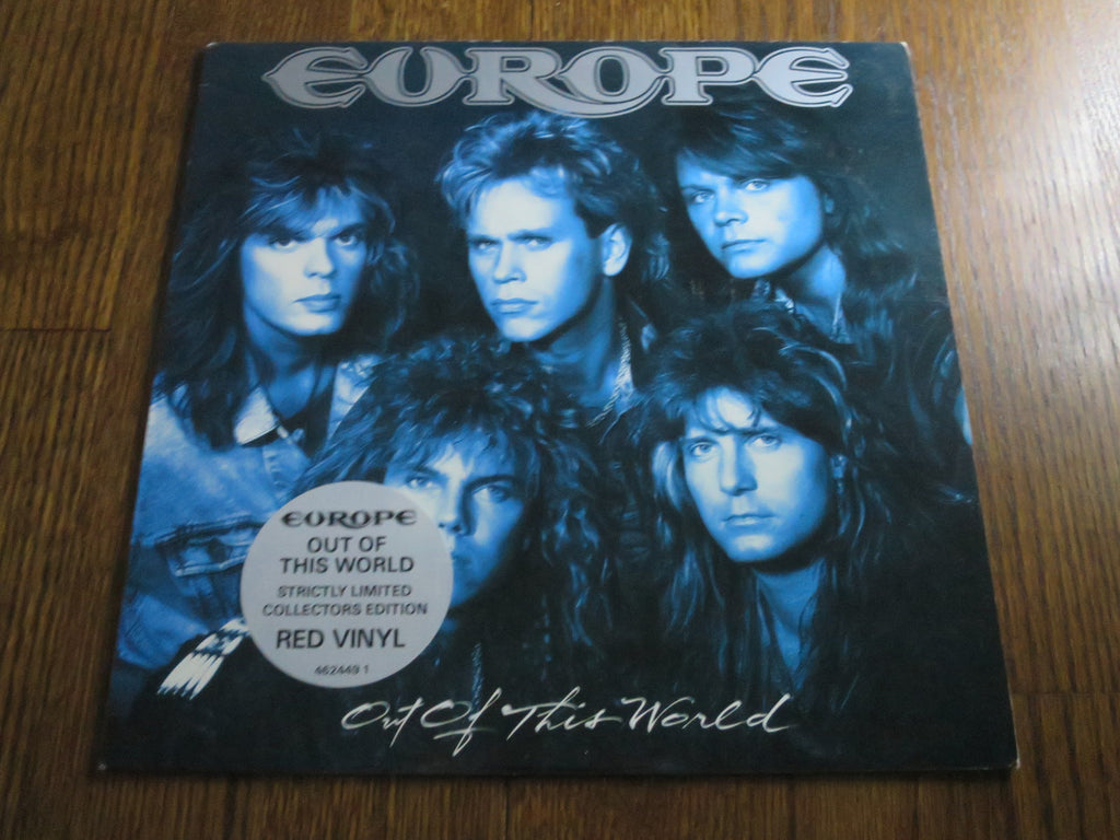 Europe - Out Of This World (red vinyl) - LP UK Vinyl Album Record Cover