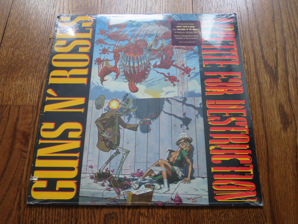 Guns N' Roses - Appetite For Destruction (sealed) - LP UK Vinyl Album Record Cover