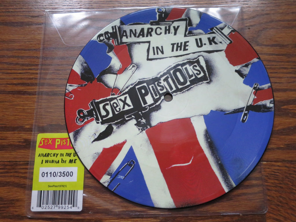 Sex Pistols - Anarchy In The U.K. 7' picture disc - LP UK Vinyl Album Record Cover