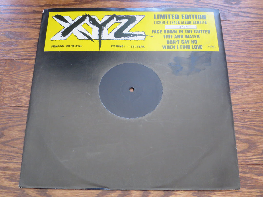 XYZ - Hungry etched 4-track album sampler - LP UK Vinyl Album Record Cover
