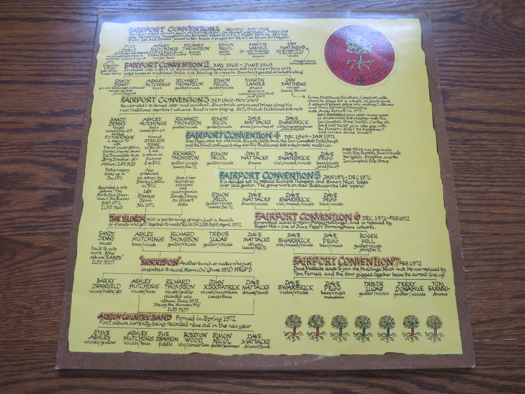 Fairport Convention - History Of Fairport Convention (reissue) - LP UK Vinyl Album Record Cover