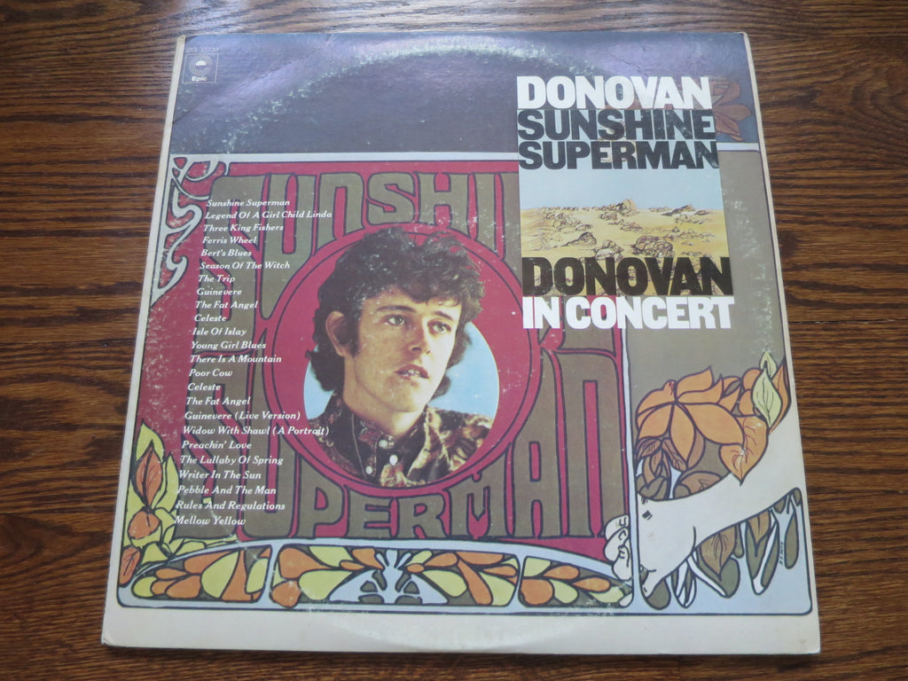 Donovan - Sunshine Superman/Donovan In Concert - LP UK Vinyl Album Record Cover