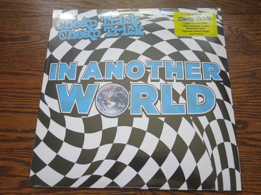 Cheap Trick - In Another World SIGNED - LP UK Vinyl Album Record Cover