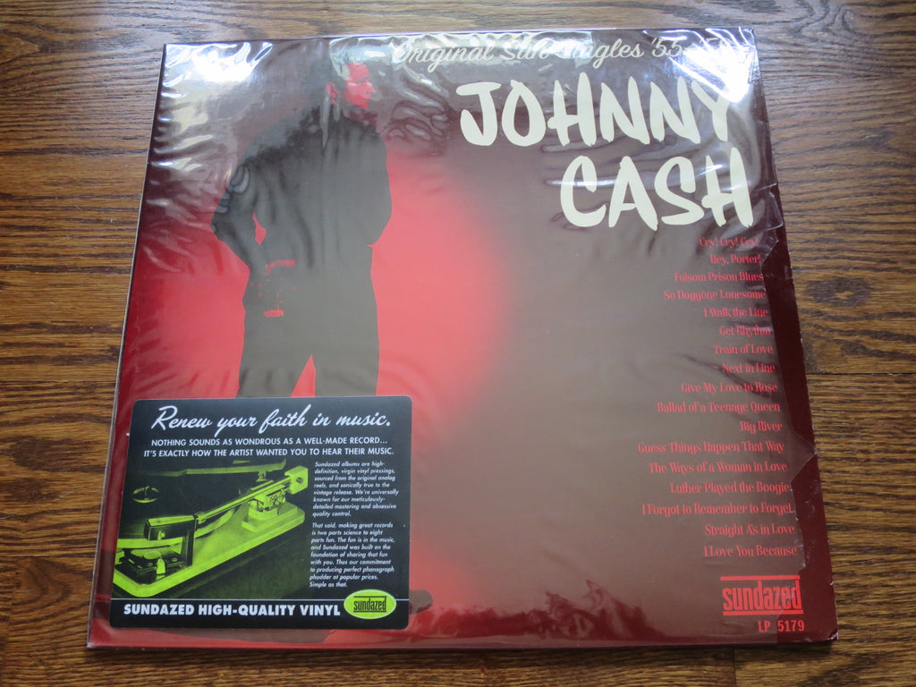 Johnny Cash - Original Sun Singles '55-'58 - LP UK Vinyl Album Record Cover