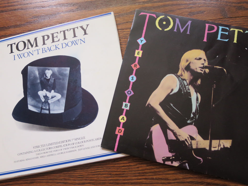 Tom Petty - Two UK Tom Petty 7" singles - LP UK Vinyl Album Record Cover