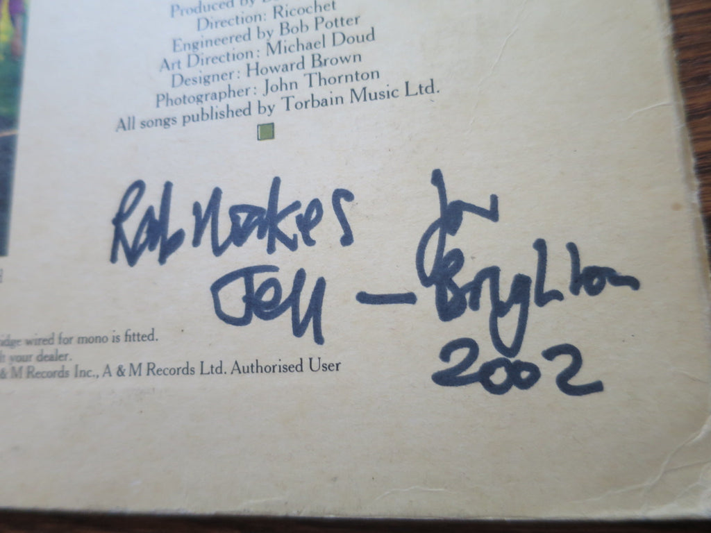 Rab Noakes - Rab Noakes (signed) - LP UK Vinyl Album Record Label Closeup