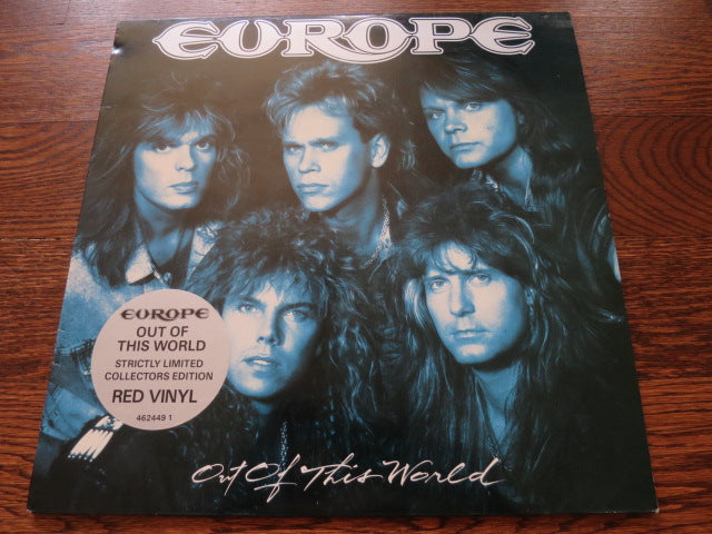 Europe - Out Of The World (red vinyl) - LP UK Vinyl Album Record Cover