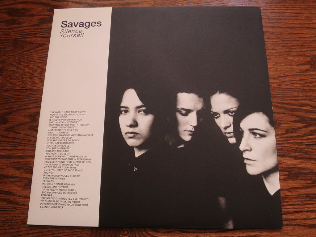 Savages - Silence Yourself - LP UK Vinyl Album Record Cover