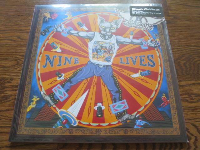 Aerosmith - Nine Lives - LP UK Vinyl Album Record Cover