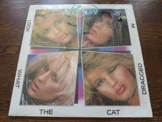 Poison - Look What The Cat Dragged In - LP UK Vinyl Album Record Cover