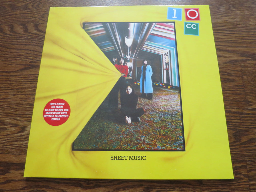 10CC - Sheet Music (yellow vinyl) - LP UK Vinyl Album Record Cover