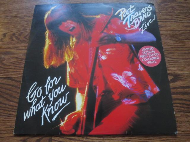 Pat Travers - Go For What You Know - LP UK Vinyl Album Record Cover