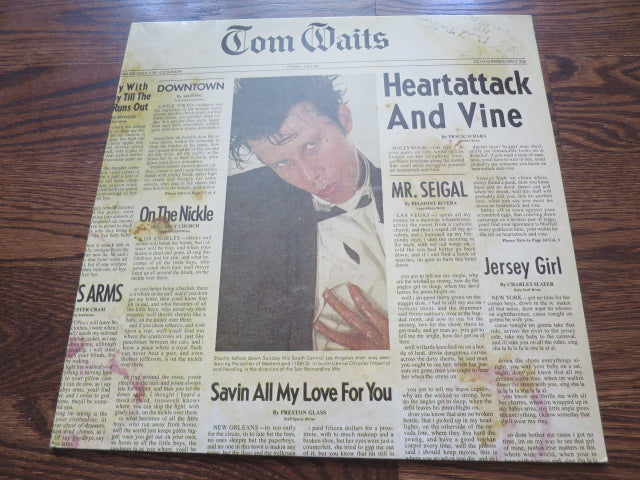 Tom Waits - Heartattack And Vine - LP UK Vinyl Album Record Cover