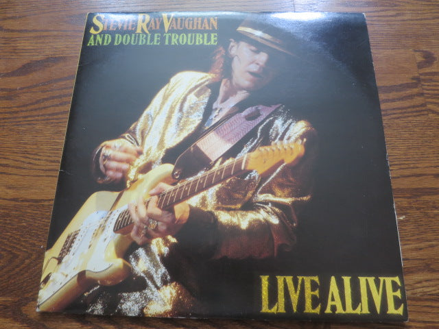 Stevie Ray Vaughan and Double Trouble - Live Alive 2two - LP UK Vinyl Album Record Cover