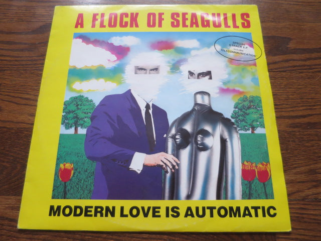 A Flock Of Seagulls - Modern Love Is Automatic - LP UK Vinyl Album Record Cover