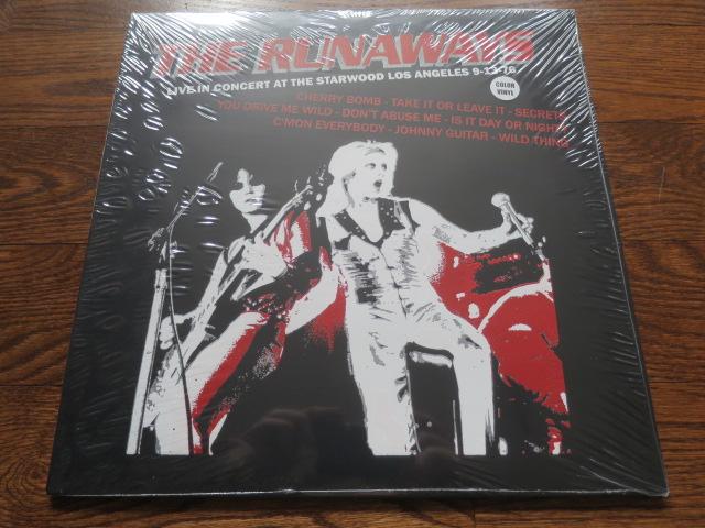The Runaways - Live At The Starwood 1976 - LP UK Vinyl Album Record Cover
