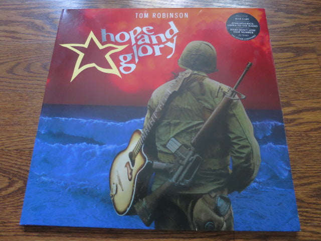 Tom Robinson - Hope and Glory - LP UK Vinyl Album Record Cover