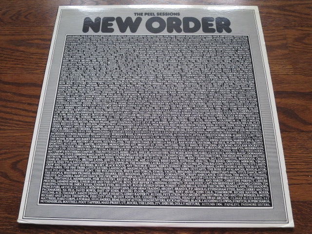 New Order - The Peel Sessions - LP UK Vinyl Album Record Cover
