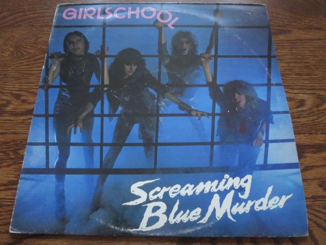 Girlschool - Screaming Blue Murder - LP UK Vinyl Album Record Cover