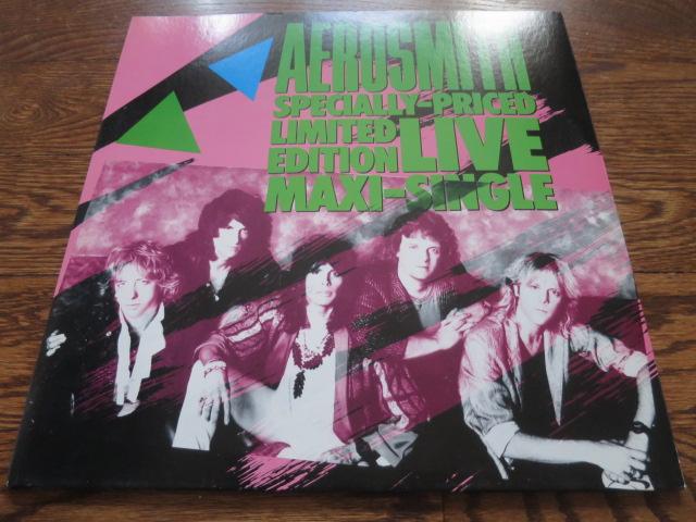 Aerosmith - Darkness live maxi-single - LP UK Vinyl Album Record Cover