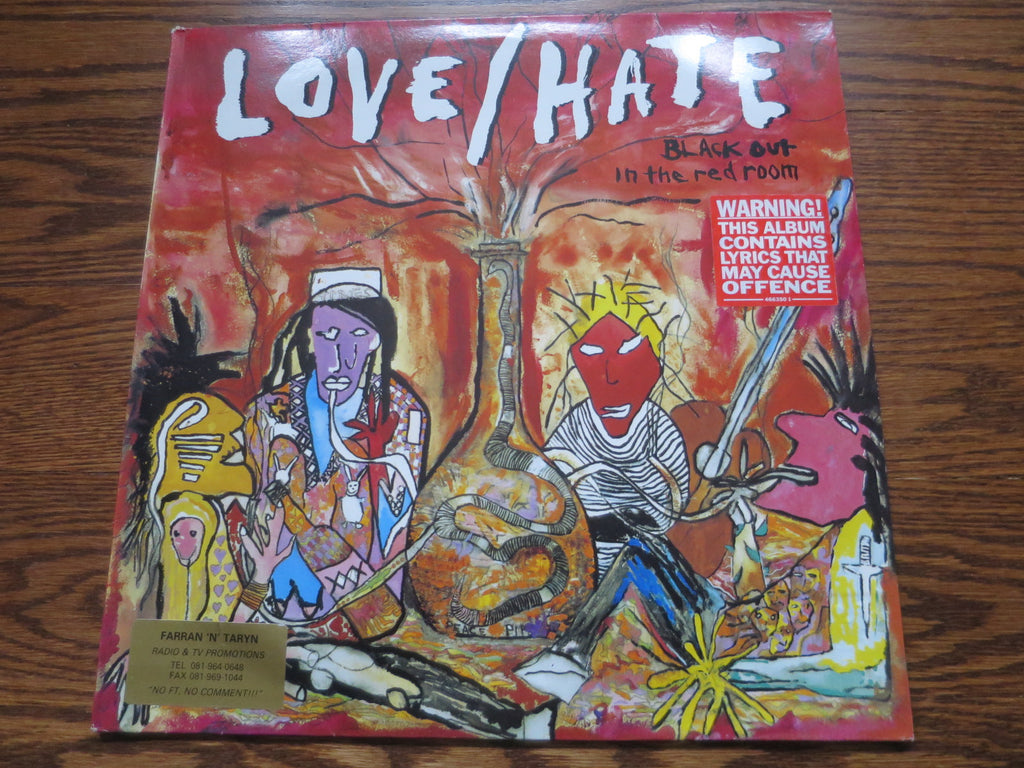 Love/Hate - Blackout In The Red Room 2two - LP UK Vinyl Album Record Cover